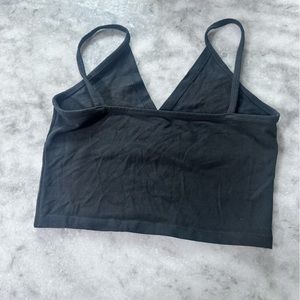 Brandy Manville Black Crop tank top